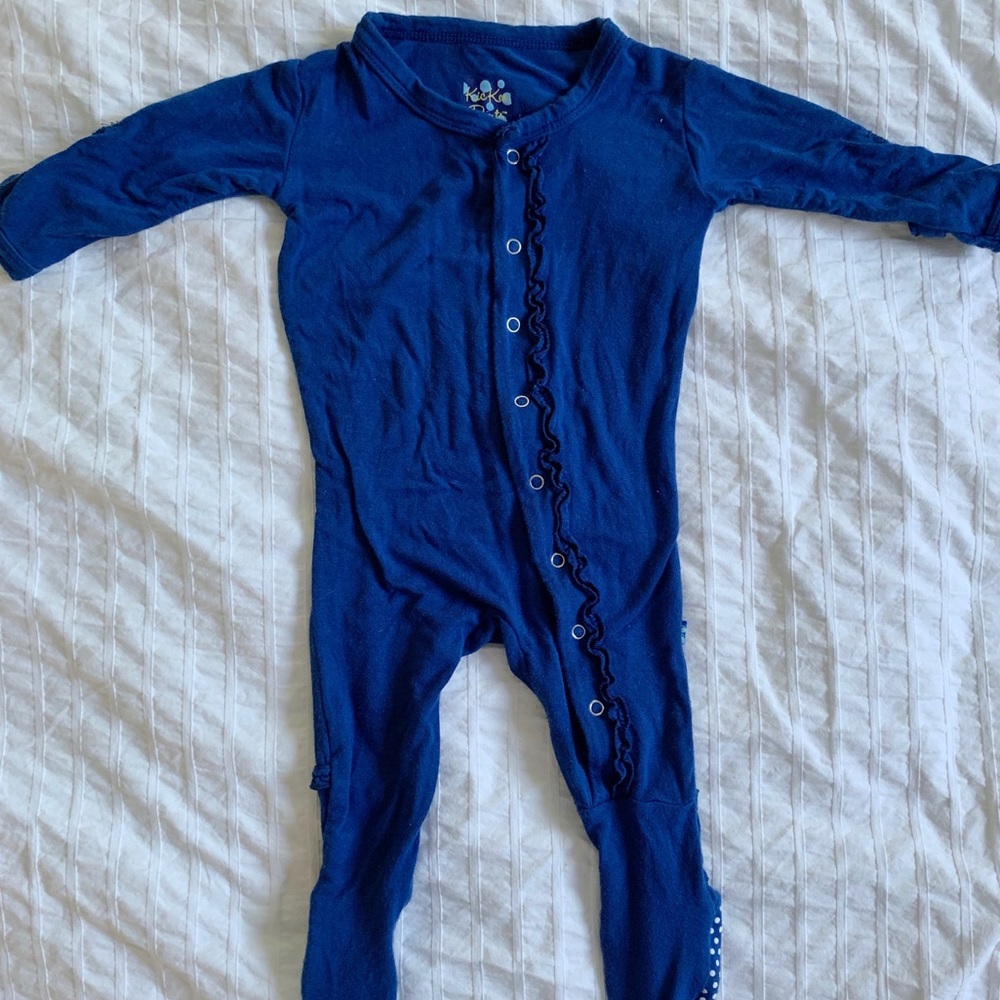 Kickee Pants Snap Ruffle Footie